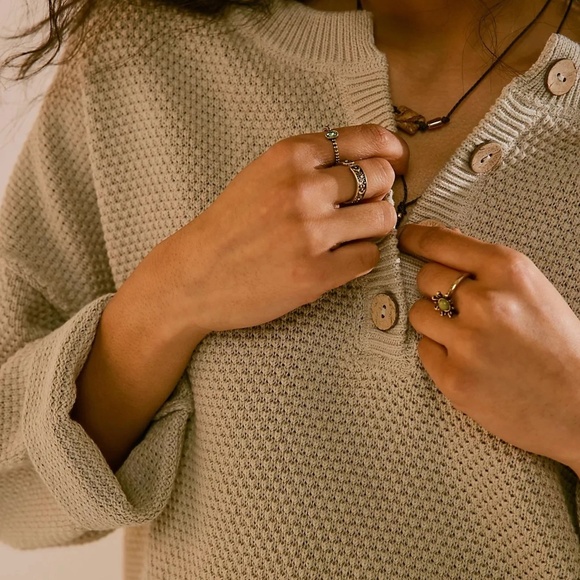 NWT Free People Hailee Sweater Set in Alfalfa - Picture 4 of 4